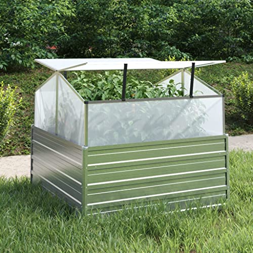 Keketa Hochbeet Aus Metall – 224x80x36 Cm, Braun, Verzinkter Stahl, Für Garten, Balkon, Terrasse, Mit Pulverbeschichtung
