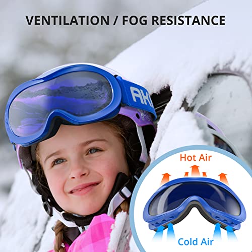 Akaso Kids Ski Goggles, Snowboard Goggles Snow Goggles For Youth, Kids & Teenagers #TOP3