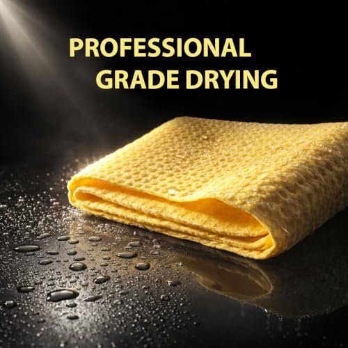 Image of CAR SAAZ Super Absorbent PVA Chamois Cloth (Pack of 2) for Car Drying and Cleaning - Ultra Absorbent, Lint-Free, Streak-Free Towel for Car, Bike, Glass and Home Use