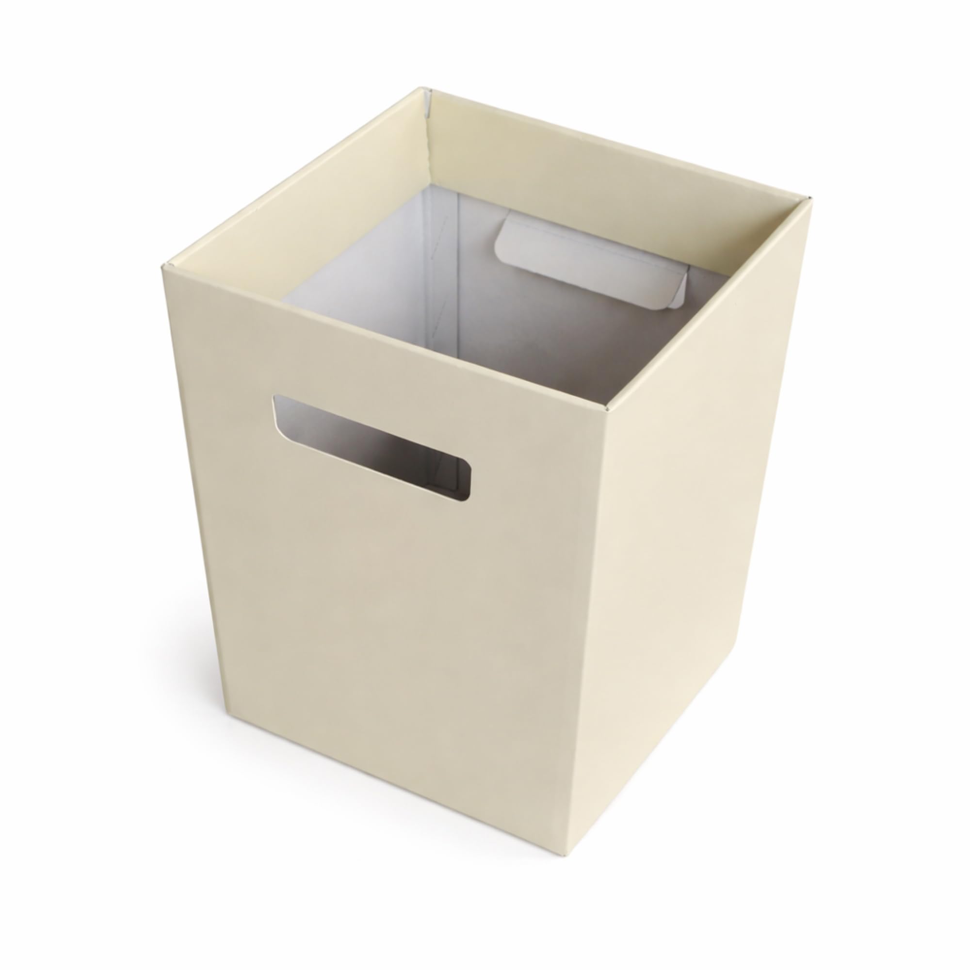 Corsage Creations | Delivery Boxes Pack of 10 | Durable Flower Boxes for Bouquets with Built-In Handles | Ideal for Floral Arrangements, Bouquets, Gift Packaging & Displays | 24.5×18×18cm (Cream)