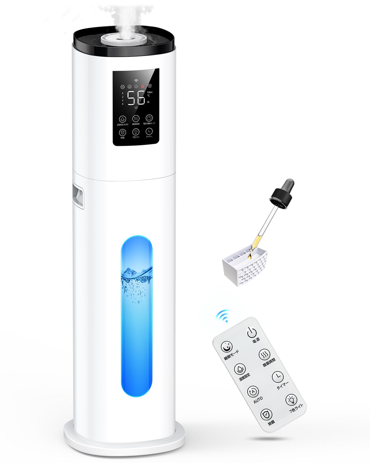 Amazon.co.jp: 加湿器 大容量 9L【4重除菌浄化 & 知能恒湿】 タワー型 Amazon.co.jp: 加湿器 大容量 9L【4重除菌浄化 & 知能恒湿】 タワー型