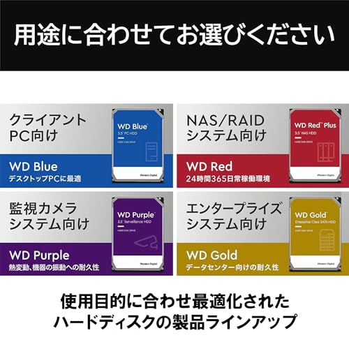 Image of Western Digital WD23PURZ-EC Internal Hard Drive 2TB CMR 3.5 Inch SATA Cache 64MB Surveillance System