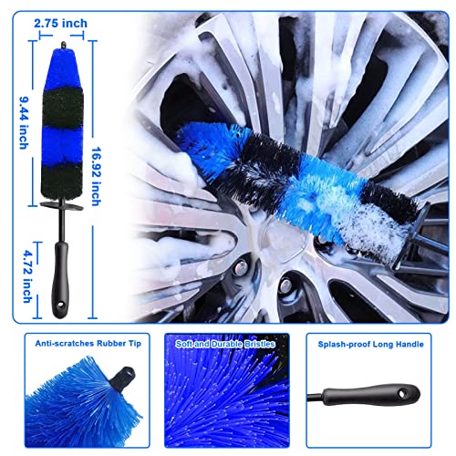 26Pcs Car Cleaning Tools, Detailing Brush Set, Car Detailing Kit, Drill Brush Set, Wire Brush Set, Wheel Brush Kit For Cleaning Tire And Rim, Interior, Exterior, Leather, Air Vents, Emblems, Dashboard #TOP3