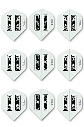 Pentathlon X180 Super Thick Standard Dart Flights (Clear, 3 Sets)