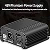 Phantom Power Supply,48V Portable Phantom Power Supply with USB and One XLR Audio Cable for Any Condenser Microphone Music Recording Equipment #4