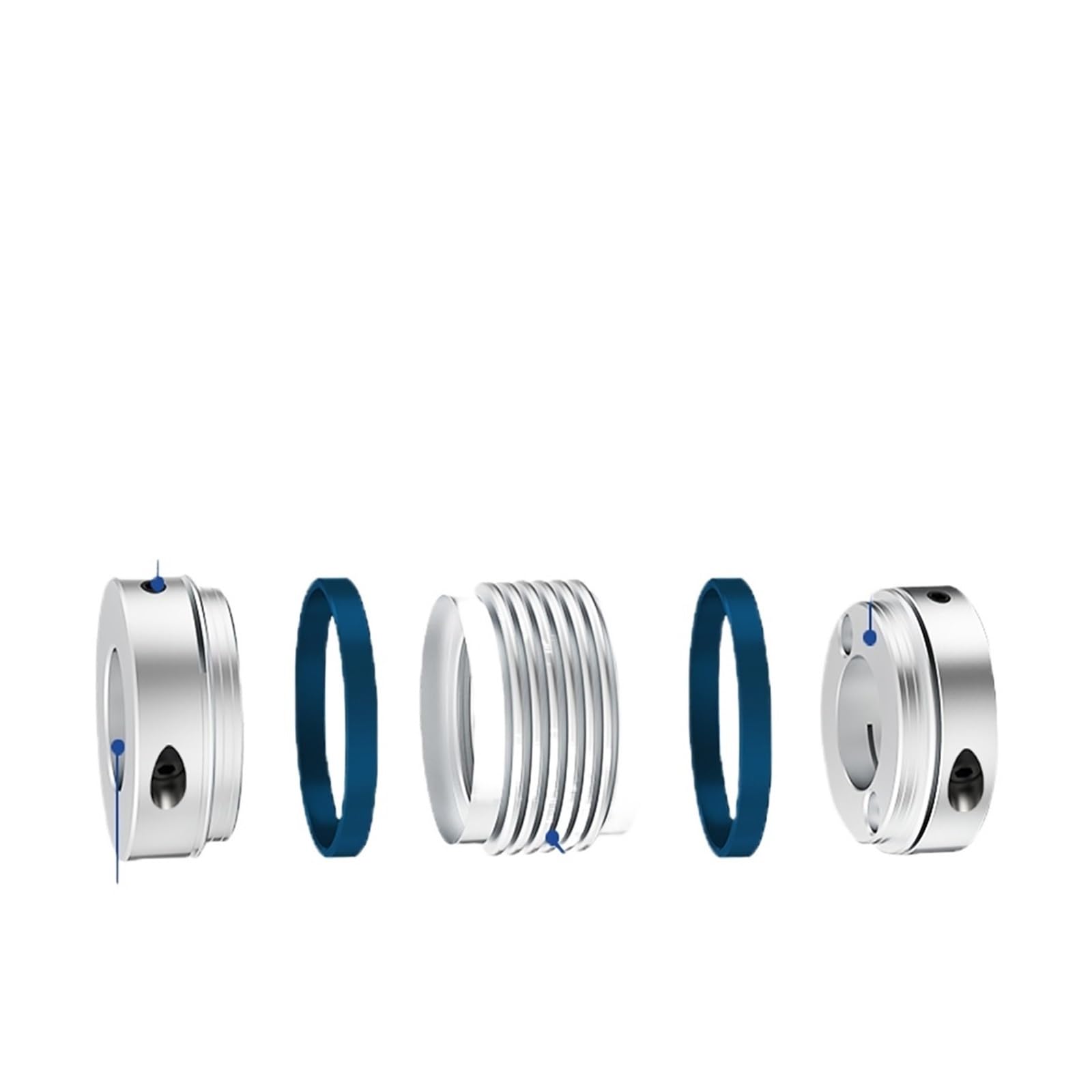 Accoppiamento albero CHBG LB B D82L100 Soffietto Accoppiatore motore flessibile Alluminio CNC Alta elasticità Giunto Stampante 3D Cardanico(LB-B-D82L100-20X26)