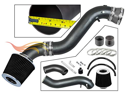 S & T RACING INC MATTE BLACK PIPE GRAY - SHORT RAM INTAKE Compatible For CHEVY TRAILBLAZER/GMC ENVOY STSI-CH-ST19GYB
