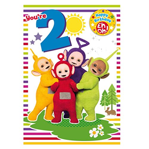 Teletubbies 2 ANNI Biglietto di auguri compleanno