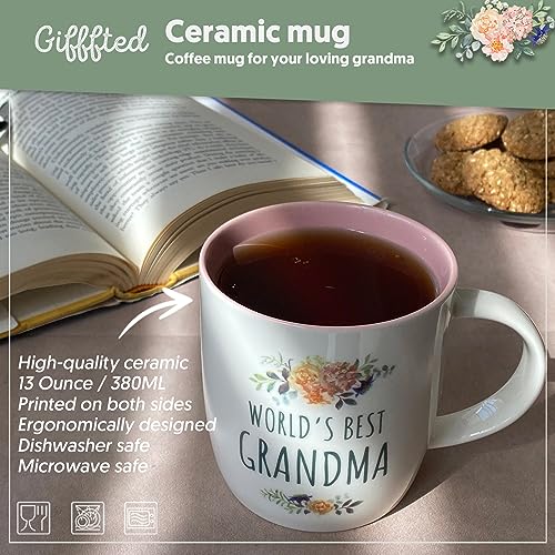 Triplegiffftedbestgrandmaevergiftsideasforgrandmotherfromgrandkidscoffeemugandsocksfromgrandsongranddaughtergrandparentbirthdaychristmasmothersdayceramiccup380ml Urban Country Home Decor Triple gifffted best grandma ever gifts ideas for grandmother from grandkids coffee mug and socks from grandson granddaughter grandparent birthday christmas mothers day ceramic cup 380ml urban country home decor