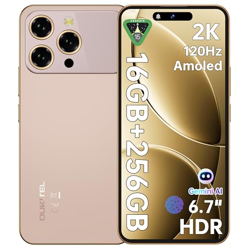 [SIMt[ X}z { Android 15] OUKITEL P1 Pro 6.7C` FHD+𑜓x120Hz AMOLED 50MP AICJ SIMt[X}[gtH 16GB+256GB/2TBg 5150mAh eʃobe