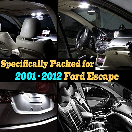 Kit de luces LED interior blanco frío para Ford Escape miniatura 2