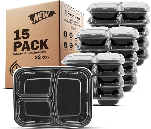 Freshware Meal Prep Containers [15 Pack...