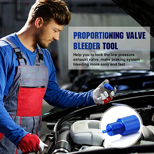 Frienda 2 Pcs Brake Proportioning Valve Bleeder Tool Drum Brake Tool Proportioning Valve Brake Tools for Disc/Disc and Disc/Drum Pv2 Pv4 (Blue) - Image 4