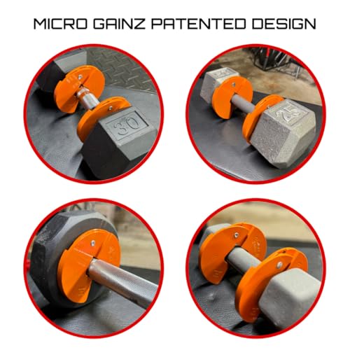 Image of Micro Gainz 1.25LB Dumbbell Fractional Weight Plates, 2-Piece