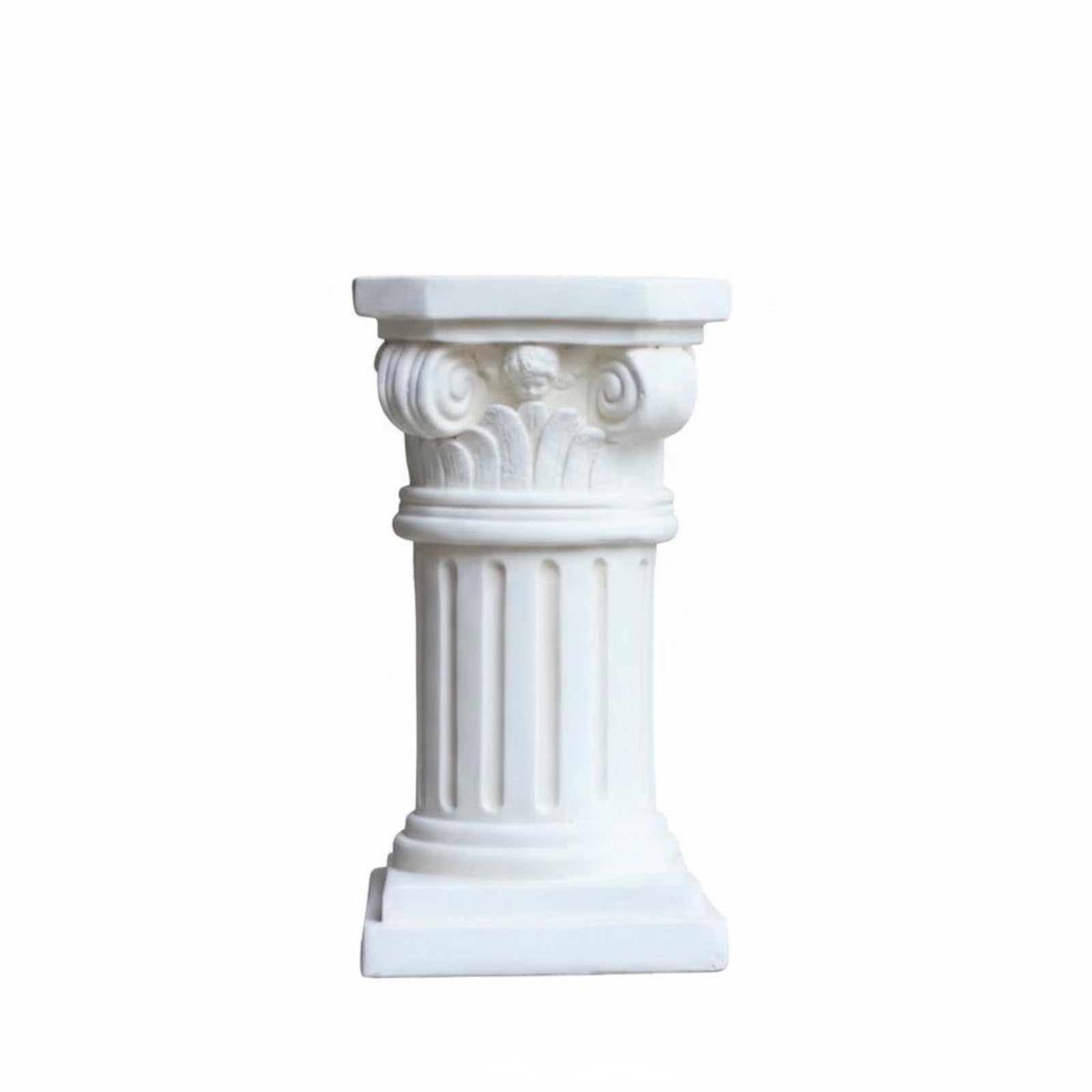 predolo Römische Säule vielseitig einsetzbar Blumensäule im europäischen Stil wetterfest Dekosäule für Balkon, Terrasse, Außenbereich, 45,5CM
