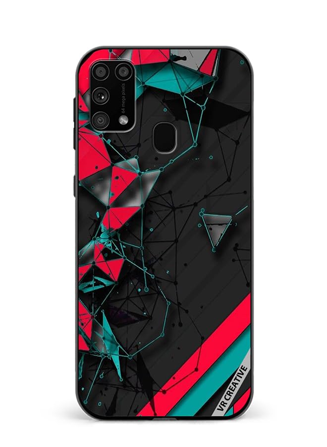 VR CreativeProtective Case Cover For Samsung Galaxy M31/M31 Prime Tech Pattern Design Multicolour