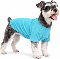 Vista 76 de Lovelonglong Ropa para mascotas, disfraces para perro, ropa de perro salchicha, camiseta en blanco para perros salchicha, Corgi 100% algodón, rosa