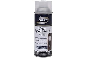 Deft Interior Clear Wood Finish Gloss Lacquer, Aerosol Spray
