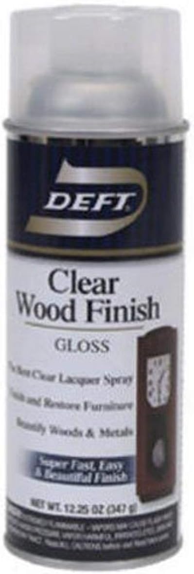 Deft Interior Clear Wood Finish Gloss Lacquer, 12.25-Ounce Aerosol Spray