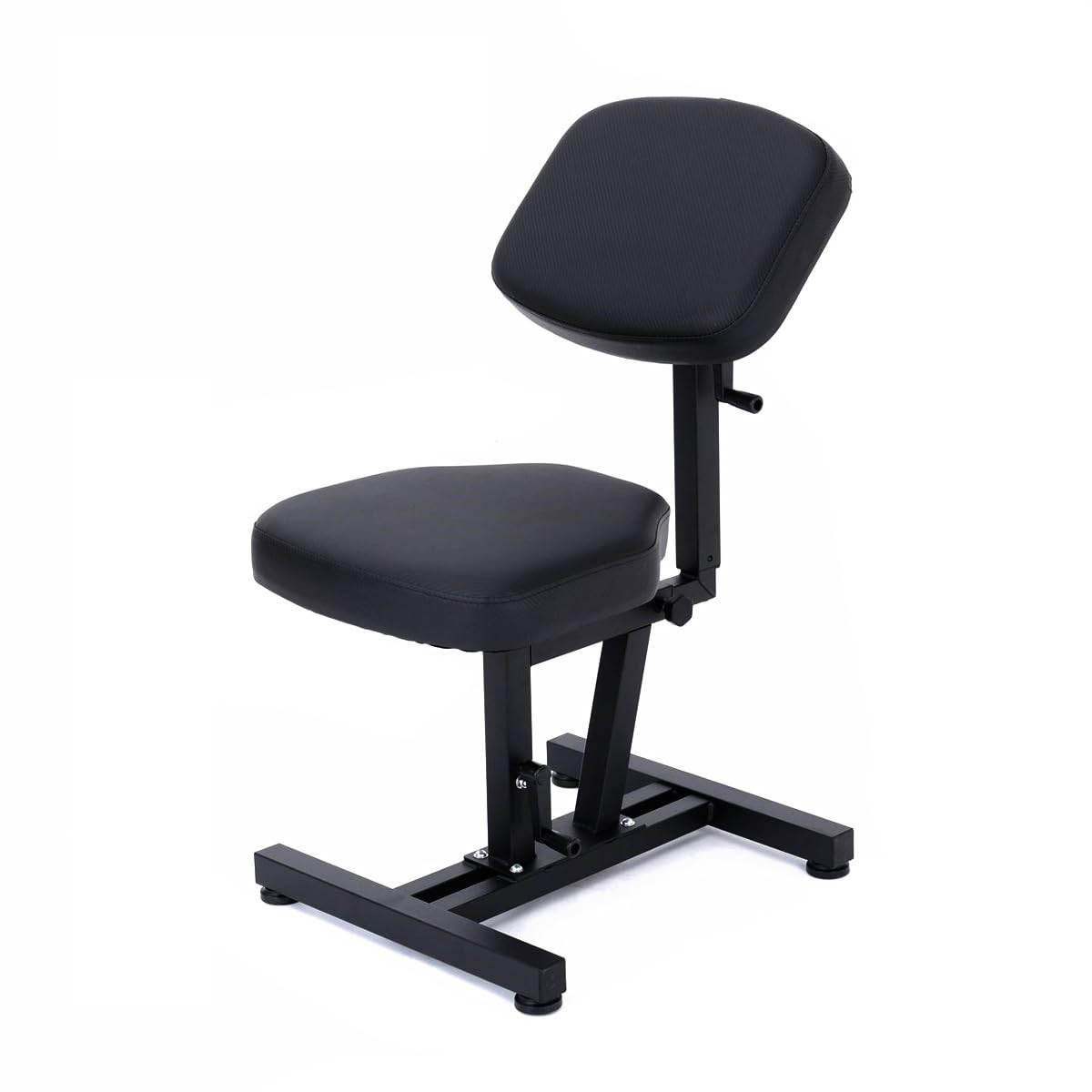 Tattoo Gizmo Vinyl, Carbon Steel Elevate Tattoo Studio Chair with Adjustable Armrests – Comfortable & Stylish Design for Professional Tattoo Artists, Black