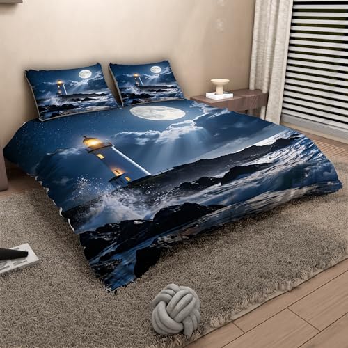 Housse de couette 140x200cm avec fermeture eclair parure lit microfibre - 4