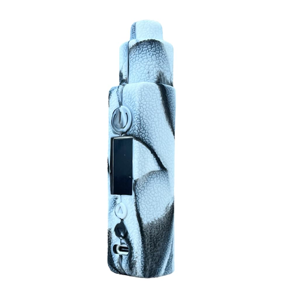 RUIYITECH Protective Silicone Case Sleeve Skin Cover for Drag X2 Kit 80W (Black White)