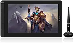 MESA DIGITALIZADORA HUION KAMVAS GS1331 Android com ± 60 graus de reconhecimento de inclinação natural, (COSMO BLACK)