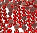 Perlin Hot Fix SS16 2880 pietre rotonde in vetro da 4 mm con retro piatto e strass da 3,4 ~ 4 mm (rosso siam)