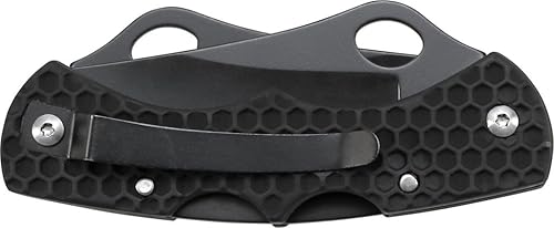 Miniatura 3 de Schrade SCH005DLB Cuchillo plegable de acero inoxidable de 7.4 pulgadas con hoja de punta de clip de 2.3 pulgadas y mango de aluminio para