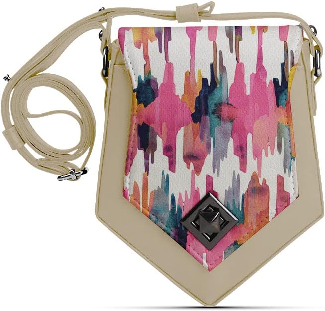 CANVAEGYPT CANVA Beige Triangles Crossbag Rose quarts Beige Women Bag