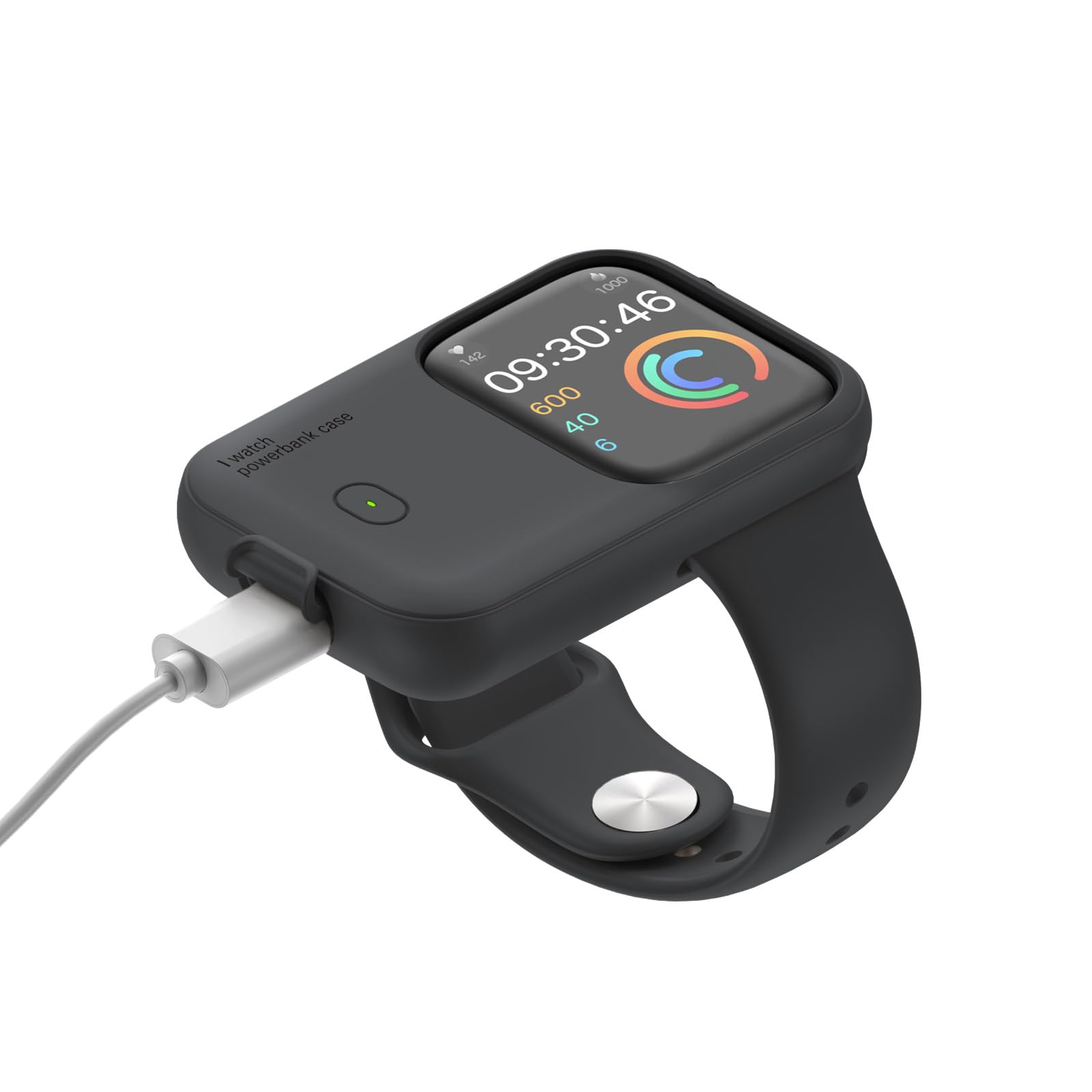 evacu Fast Charging for Apple Watch?Portable Apple Watch Charger?Travel Iwatch Charger Power Bank 1200mAh Compact & Lightweight Charging Station for Apple Watch Series 10/9/8/7/6/5/4/SE 44/45/46mm