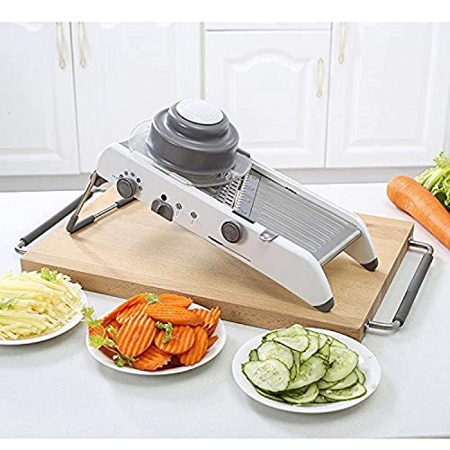 Image of Adjustable Multifunctional Manual Mandoline Slicer Stainless Steel Vegetable Fruits Onion Tomato Slicers Cutter, Chopper and Grater for Kitchen Use