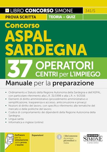 Concorso ASPAL Sardegna - 37 Operatori Centri per l'impiego - Manuale per la preparazione