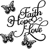   Metal-Wall-Art-Decor-Set-4-Pieces-Rustic-Black-Love-Signs-for-Home-Decor-Vintage-Metal-Butterflies-Inspirational-Metal-Butterfly-Wall-Decorations-Faith-Hope-Love-Black-Metal-Sign-for-Home-Decor