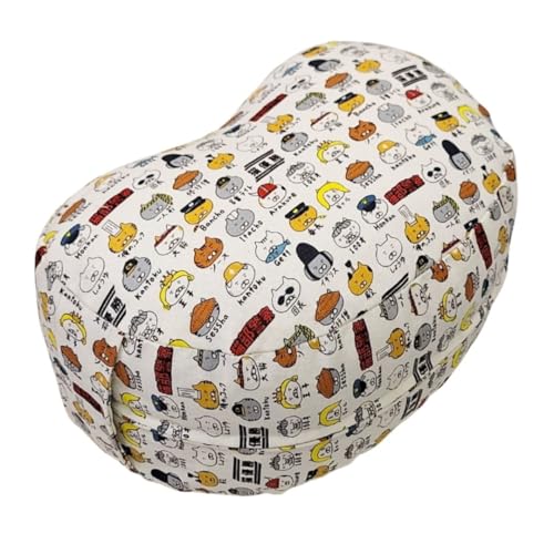 マインドフルネスdays 正座 クッション 正座椅子 枕 綿 日本製 28x17x12 (キャラ猫 キナリ)