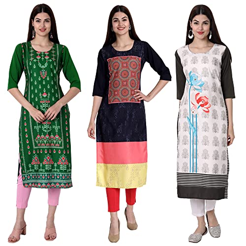 Image of Women's Crepe Straight Kurta