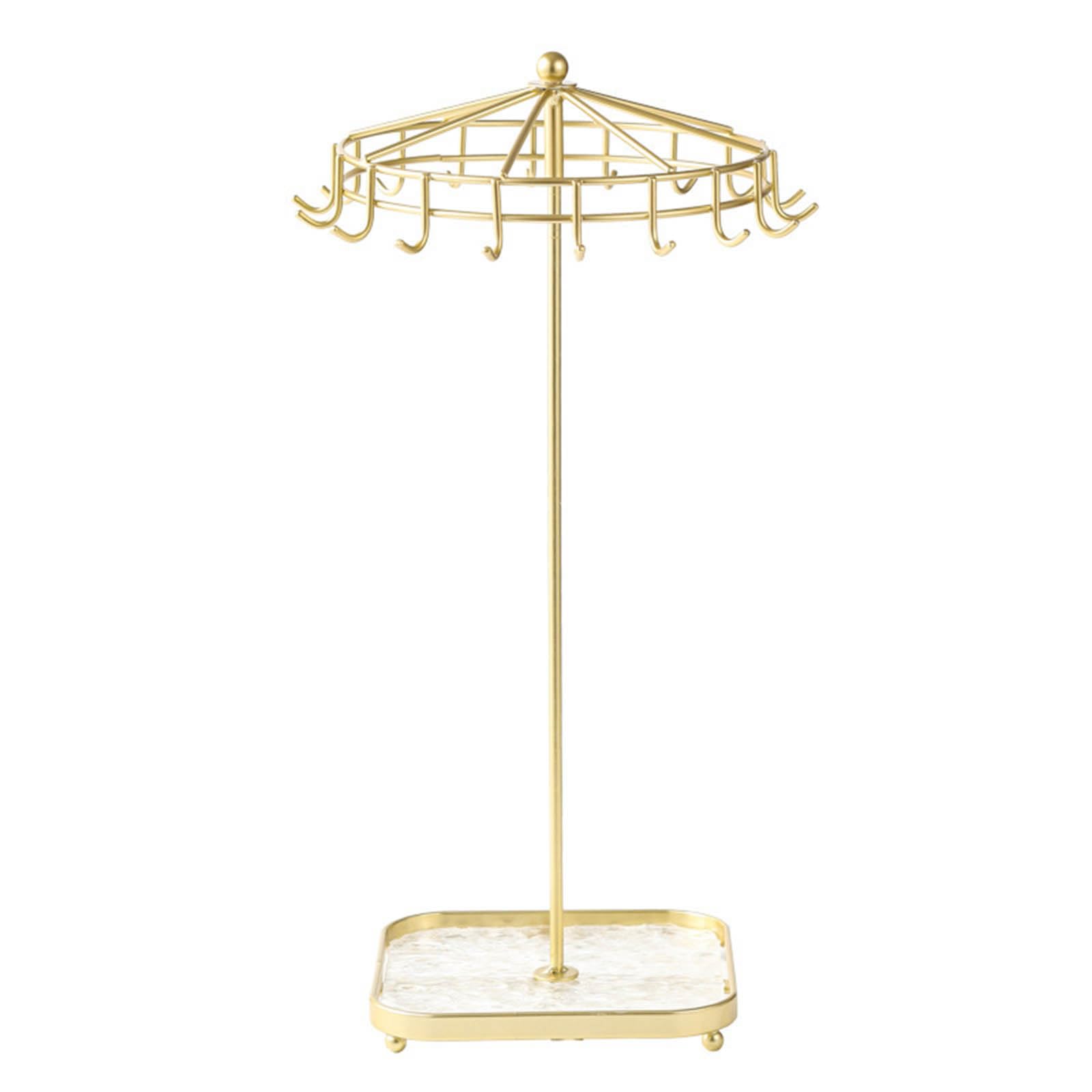 Klaisy Detachable Rotating Necklace Stand Jewelry Display Holder Necklace Rack Storage Stand For Home And Business Use Portable Necklace Display