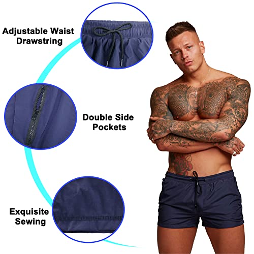 Short de bain homme séchage rapide avec doublure maille - 4