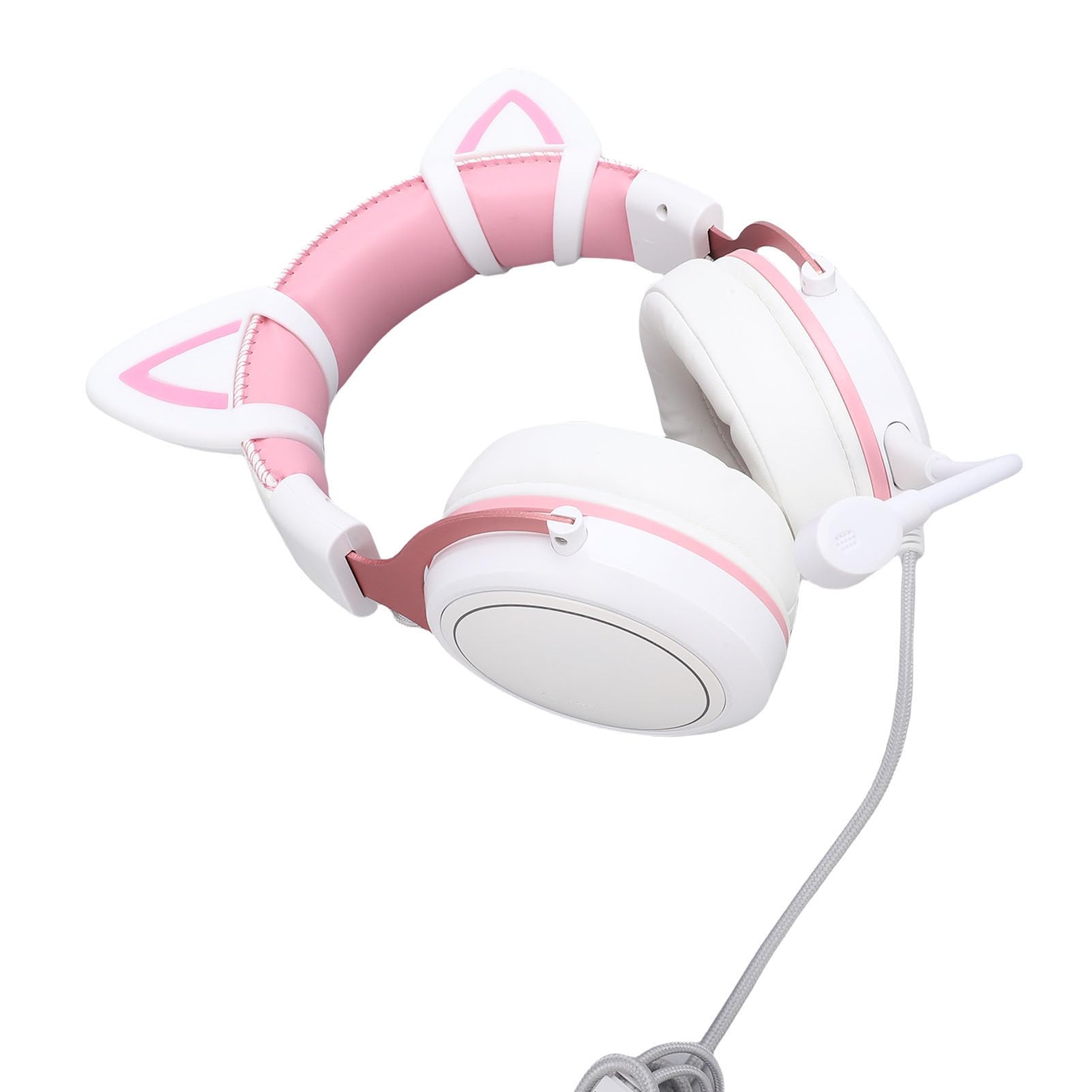 GOWENIC Cuffie da Gioco Cablate Cuffie Over-ear Luminose RGB per PC con Microfono Sigillato e Insonorizzato per un Suono di Gioco Migliore (#1)