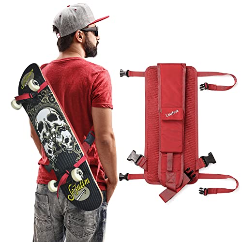 LISEFURE Skateboard-Tasche Skateboard-Gurt-Rucksack Universelle tragbare Skateboard-Tasche …