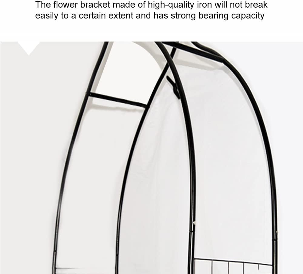 Metal Garden Arbor 8.1 Ft High x 3.7 Ft Wide Pergola Arbor for Climbing Plant Roses Vines Indoor Outdoor Garden Patio Bridal Party Decoration Wedding Arch