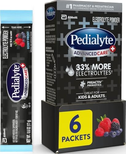 Measles Outbreak Preparedness 2026 Pedialyte AdvancedCare Plus Electrolyte Powder Packets, Berry Frost