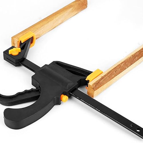 Ximimark 2 Pcs 4Inch Bar F Clamps Clip Grip Quick Ratchet Release Woodworking Diy Hand Tool Kit #TOP2