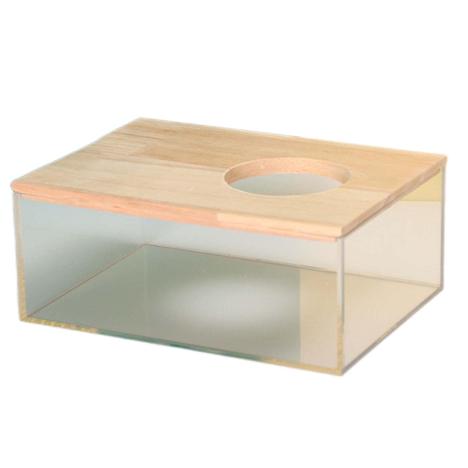 BNF Hamster Bathroom Shower Bathtub Sand Basin for Rat Rabbit Small Animals Rectangle S | Pet Supplies > Small Animal Supplies > Cages & Enclosure | Cages & Enclosure-image-22