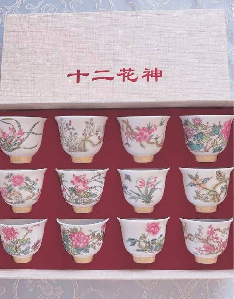 Amazon.co.jp: 康熙十二花神杯 : ホーム＆キッチン