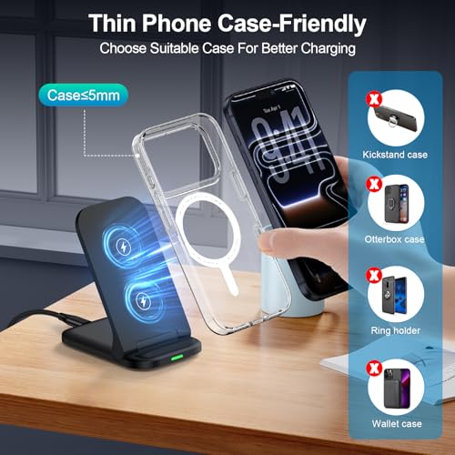 Chargeur sans fil 15W induction rapide compatible Galaxy S26 et iPhone 17 - 7