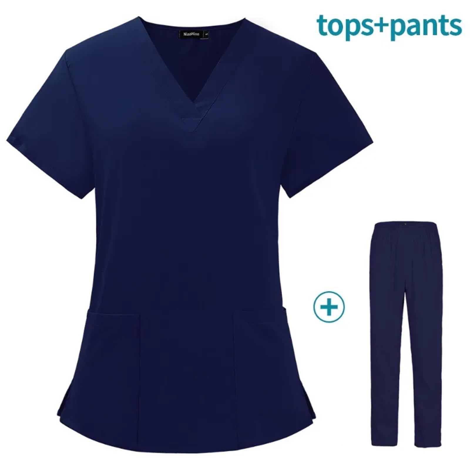 Uniforme Sanitario Unisex Traje de túnica médico SPA, Uniformes quirúrgicos, Conjunto Uniforme for Mujer, Enfermera, clínico Belleza, Top + pantalón