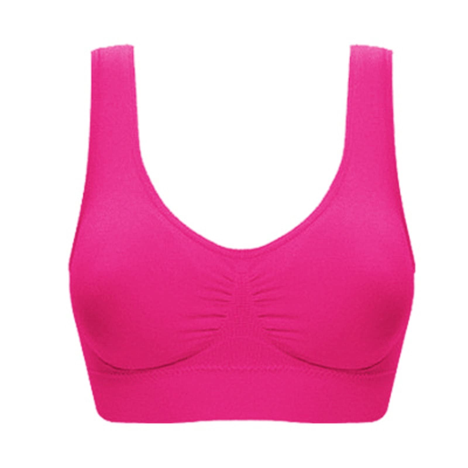 Sleep Bras for Women Comfort Seamless Wireless Stretchy Sports Bra Plus Size Workout High Supportive Bras