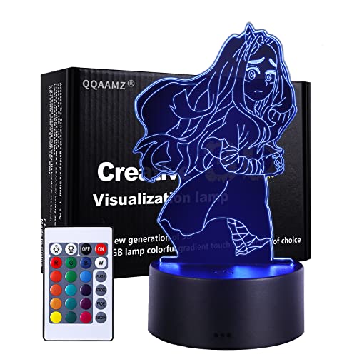 QQAAMZ One Piece Luffy Roronoa Zoro Lampada 3d