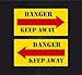Akachafactory 2X Autocollant Sticker Voiture Avion Aviation aeroport Keep Away